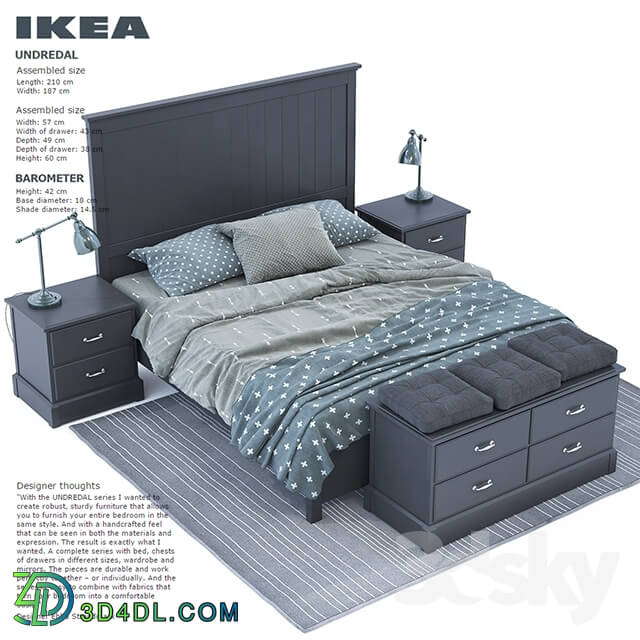 Bed - Ikea Undredal