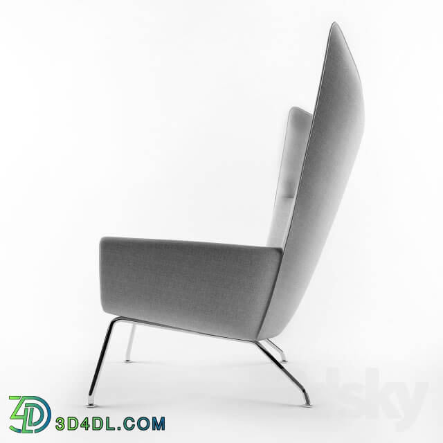 Arm chair - Limited Edition Wegner CH445 Wing Chair _amp_ Stool