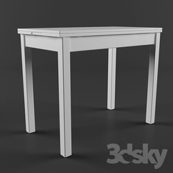 Table - BYURSTA Extendable table_ white 