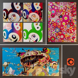 Frame - Collection of paintings by Takashi Murakami 