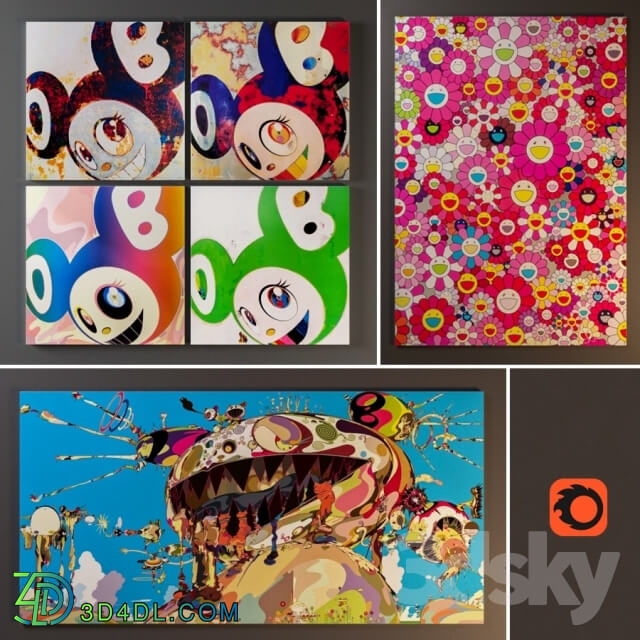 Frame - Collection of paintings by Takashi Murakami