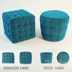 Other soft seating - Poof square _ cylinder 