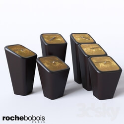 Other decorative objects - Table clock 3-piece ROCHE BOBOIS HMS 