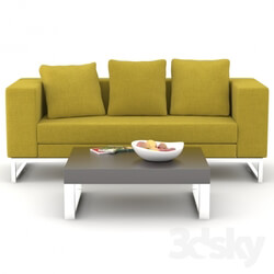 Sofa - Sofa 3 seater _quot_Dadone_quot_ coffee table Deep2 