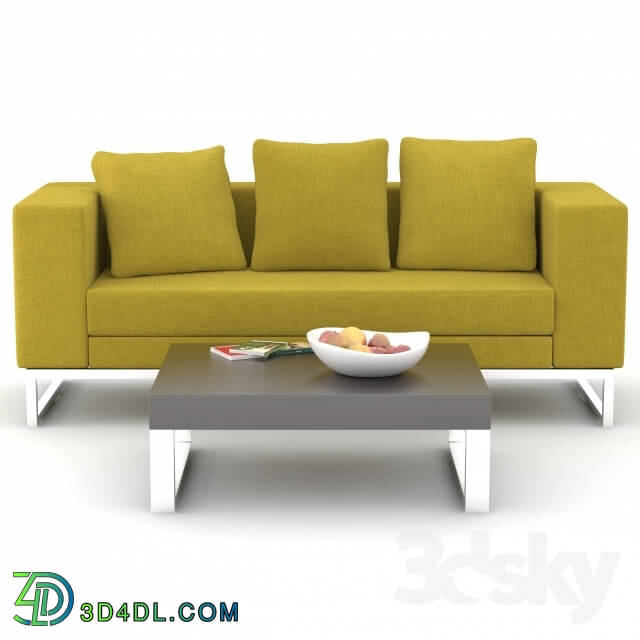 Sofa - Sofa 3 seater _quot_Dadone_quot_ coffee table Deep2