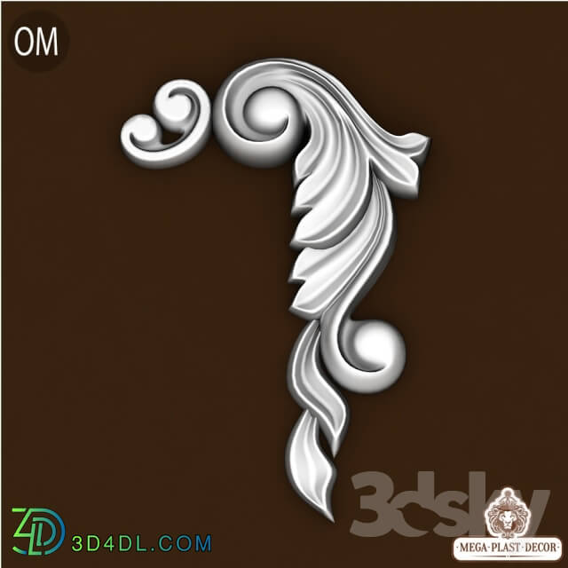 Decorative plaster - Om. Mega plast decor Bas-relief