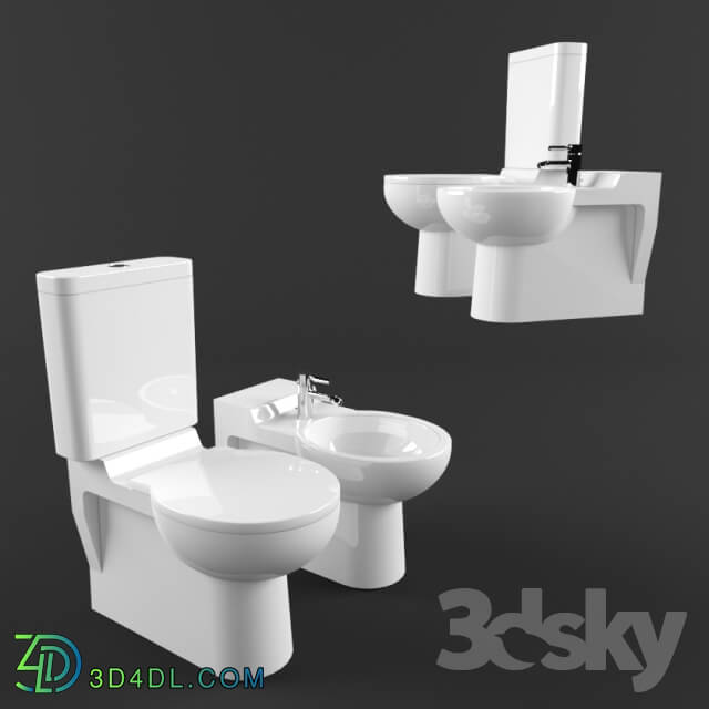 Toilet and Bidet - Toilet and bidet Duravit - Foster
