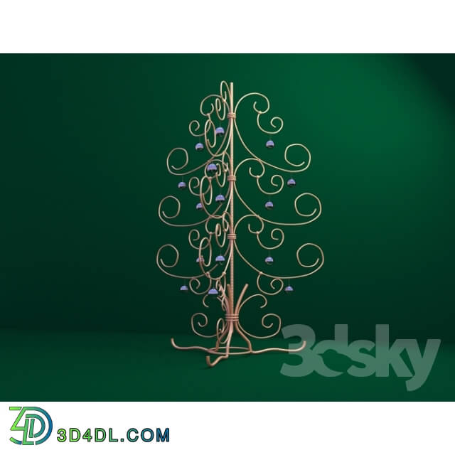 Other decorative objects - Cast iron Christmas tree