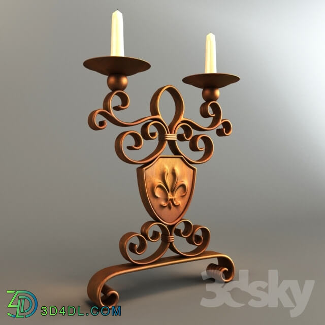 Other decorative objects - Castle Candle Holder