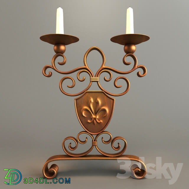 Other decorative objects - Castle Candle Holder