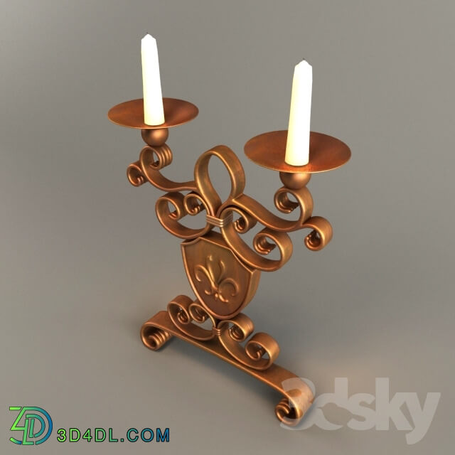 Other decorative objects - Castle Candle Holder