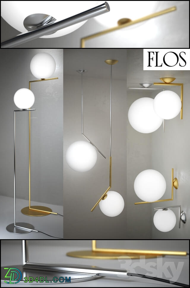 Floor lamp - IC Lights - floor suspension ceiling wall by Flos