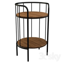 Other - Round stand with two shelves 500219 