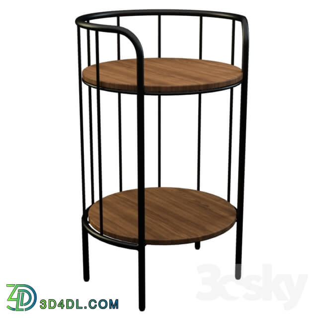 Other - Round stand with two shelves 500219