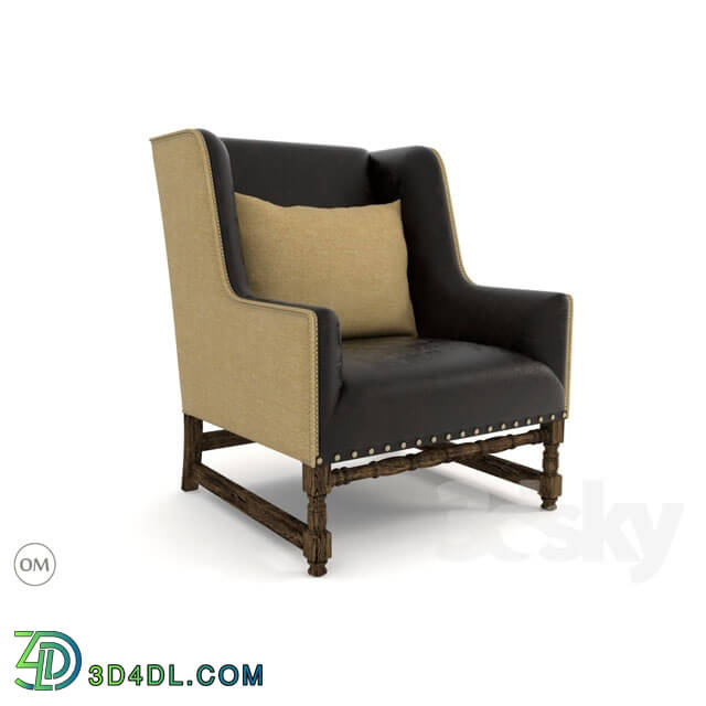 Arm chair - Antwerpen leather arm chair 7841-0008HL