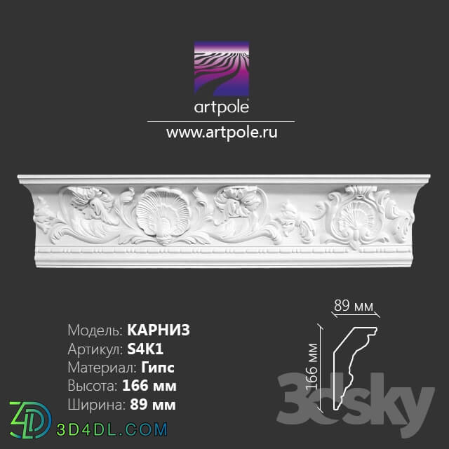 Decorative plaster - Ornamental cornice