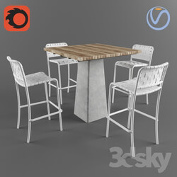Table _ Chair - Garden Bar stool _ table InOut 