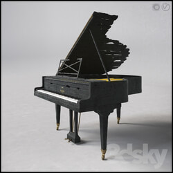 Musical instrument - Smoke Pleyel Piano by Maarten Baas 