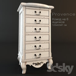 Sideboard _ Chest of drawer - Chest-style Provence 6 drawers 