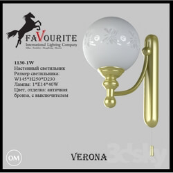 Wall light - Favourite 1130-1W Sconce 