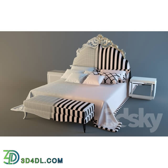 Bed - Fratelli Barri  stool and table _Visionnaire_