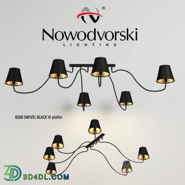 Ceiling light - NOWODVORSKI SWIVEL BLACK