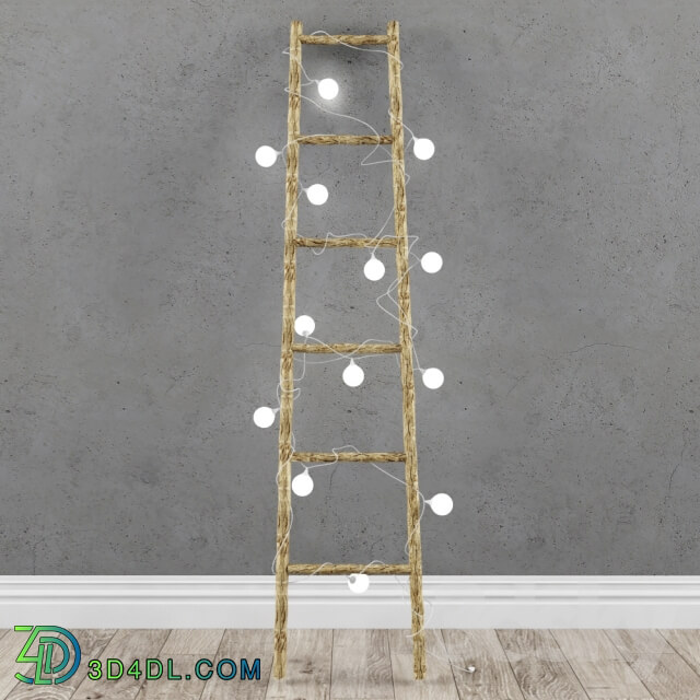 Decorative stairs with lights