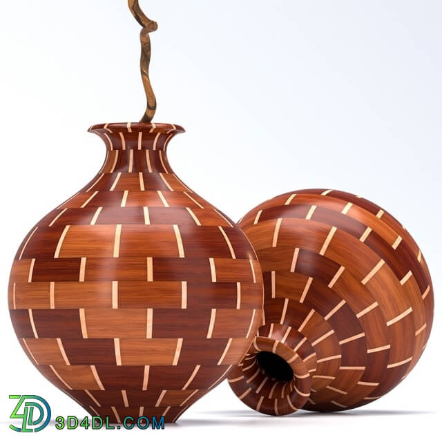 Vase - Decorative vase made of wood