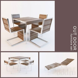 Table _ Chair - Outdoor Furniture set 