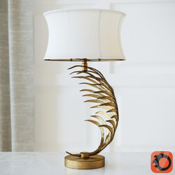 Table lamp - Metal Palm Frond Table Lamps 