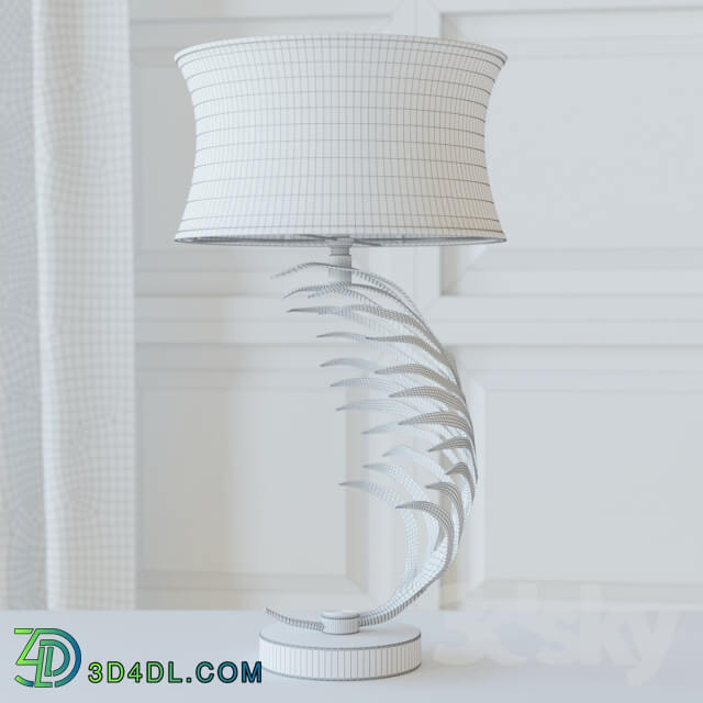 Table lamp - Metal Palm Frond Table Lamps