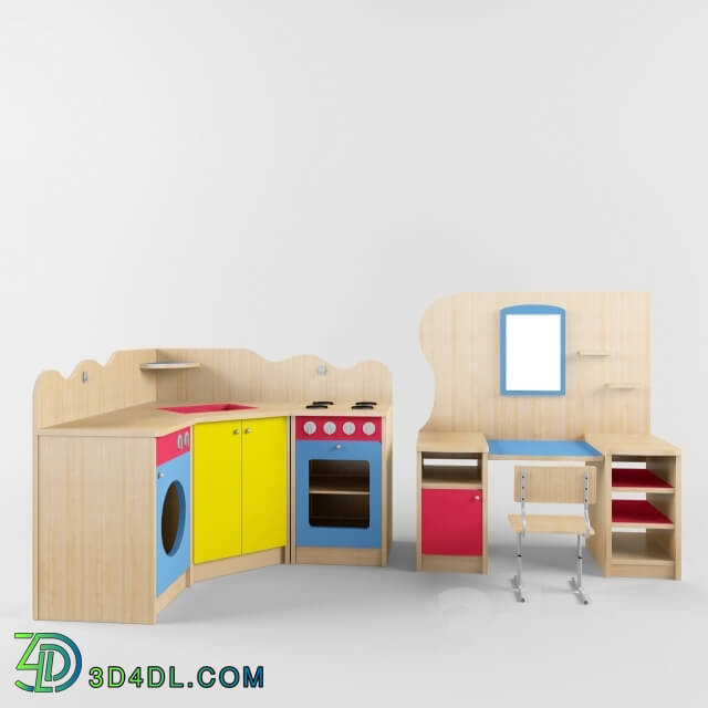 Table _ Chair - Furniture for kindergarten _part 1_