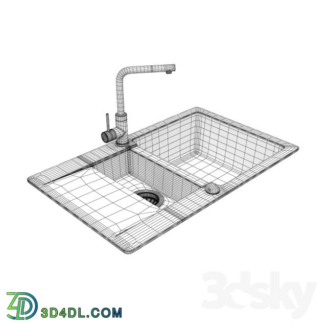 Sink - AquaSanita CUBA SQC 151 _ FORTE 5555