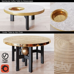 Table - Coffee Table by Dessauvages and Center Table by Ado Chale 