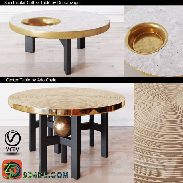 Table - Coffee Table by Dessauvages and Center Table by Ado Chale