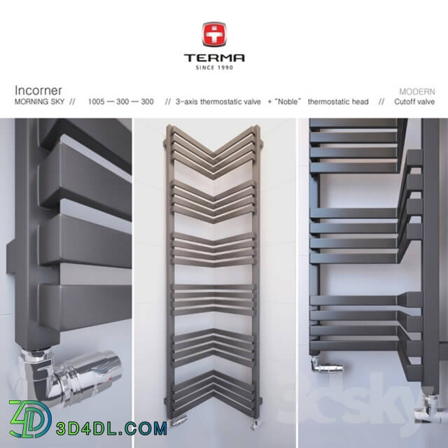 Towel rail - Incorner TERMA