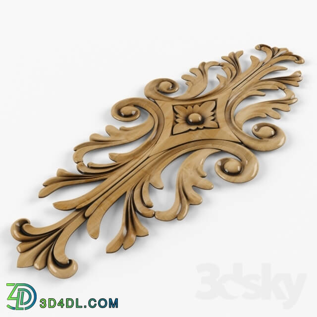 Decorative plaster - carved pad