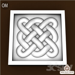 3D panel - Om. Mega plast decor Decorative inserts 