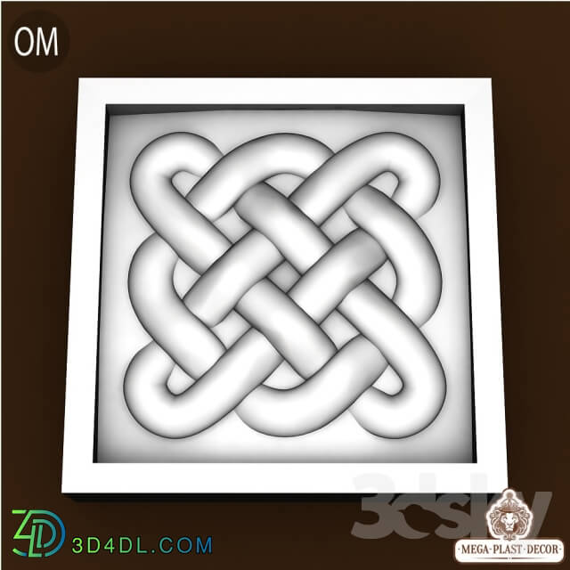 3D panel - Om. Mega plast decor Decorative inserts