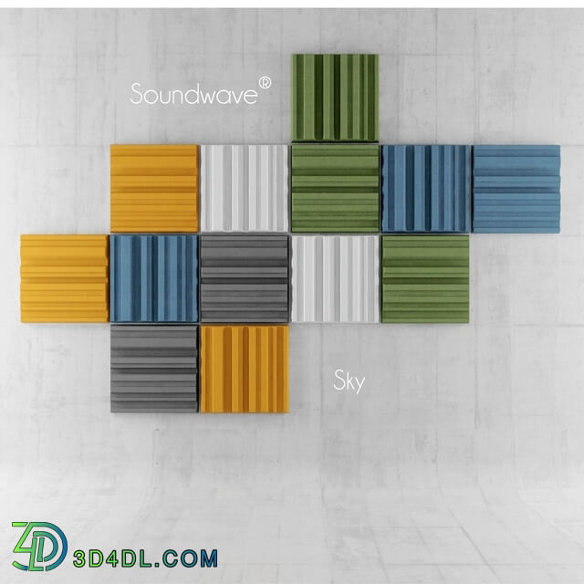 3D panel - Soundwave Acoustic Panel