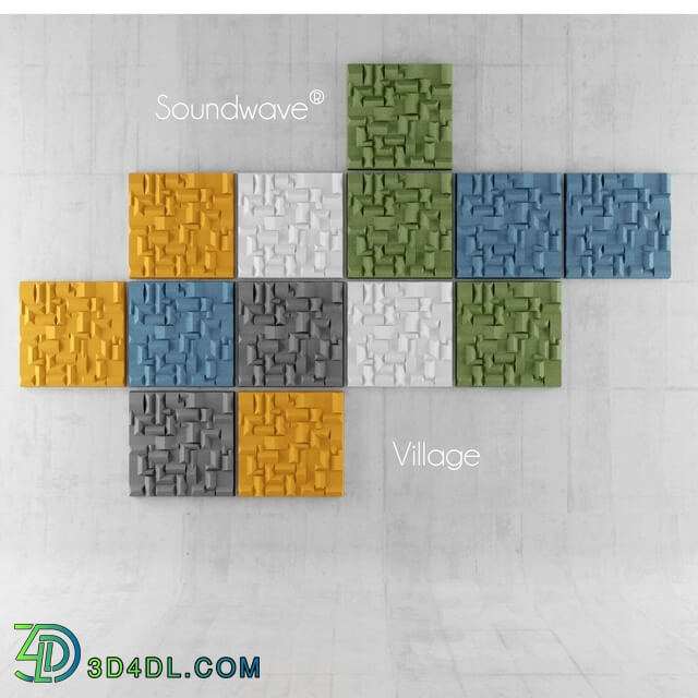 3D panel - Soundwave Acoustic Panel