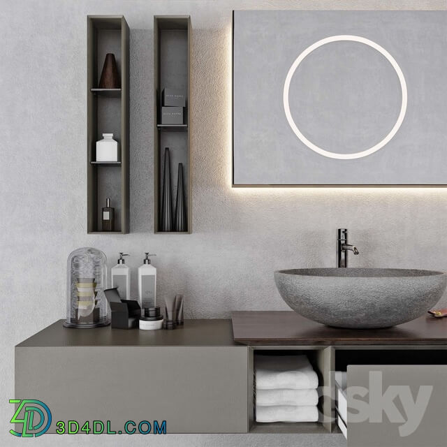 Bathroom furniture - Set of bathroom furniture MODULNOVA Infinity_Decor