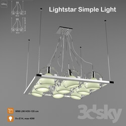 Ceiling light - Chandelier 803 series Lightstar SIMPLE LIGHT 