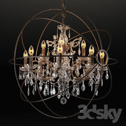 Ceiling light - GRAMERCY HOME - IRON ORB CHANDELIER CH014-12-LRR 