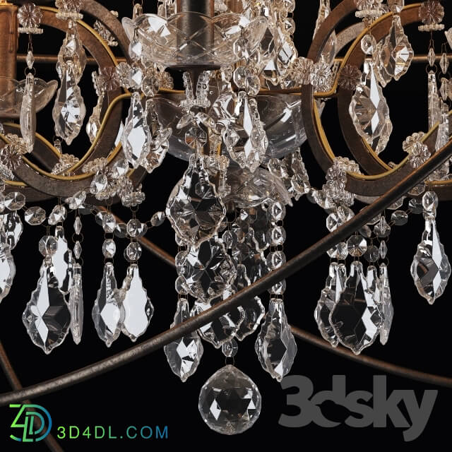 Ceiling light - GRAMERCY HOME - IRON ORB CHANDELIER CH014-12-LRR