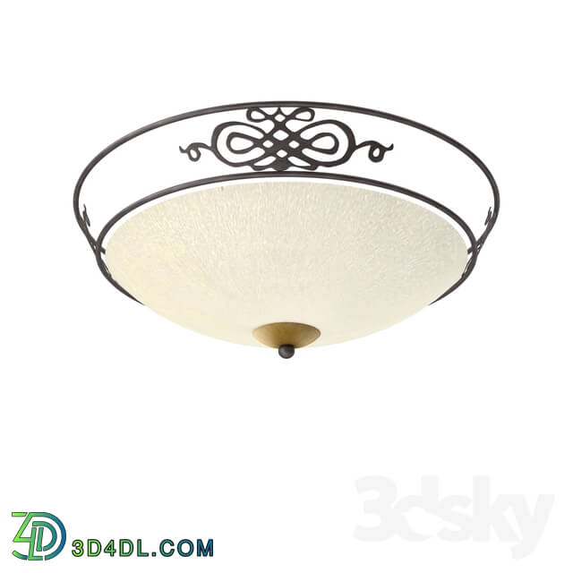 Ceiling light - 86712 Wall and ceiling lighting fitting MESTRE_ 2X60W _E27__ Ø395_ brown aged