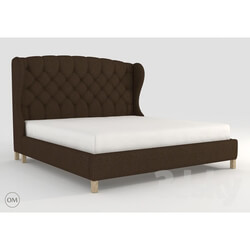 Bed - Meridian wing king size bed 5005K Brown 