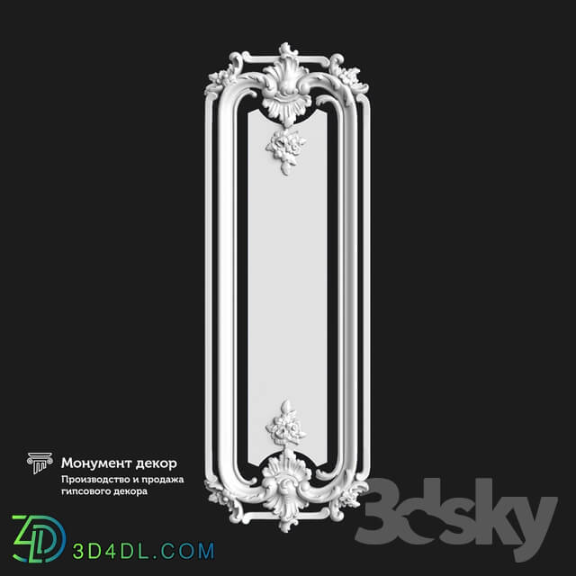 Decorative plaster - OM Architectural mirror ST 19