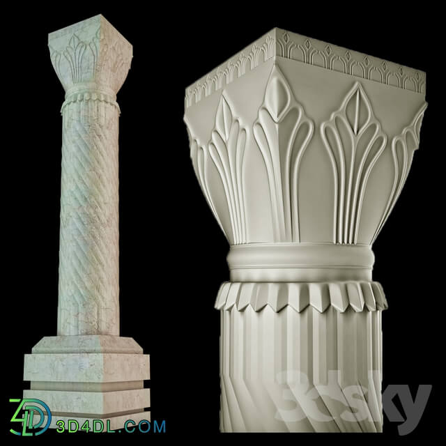 Decorative plaster - classic column