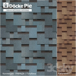 Miscellaneous - Seamless texture of shingles DOCKE Granada collection 